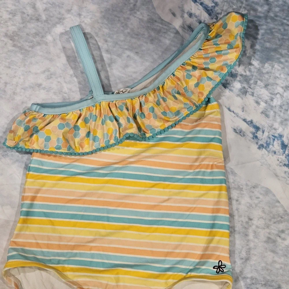 Matilda Jane‎ Dream Chasers Lollipop Lines Swimsuit Size 12 Girls